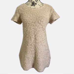 Vintage Sherpa Pink Mini Dress 🐽